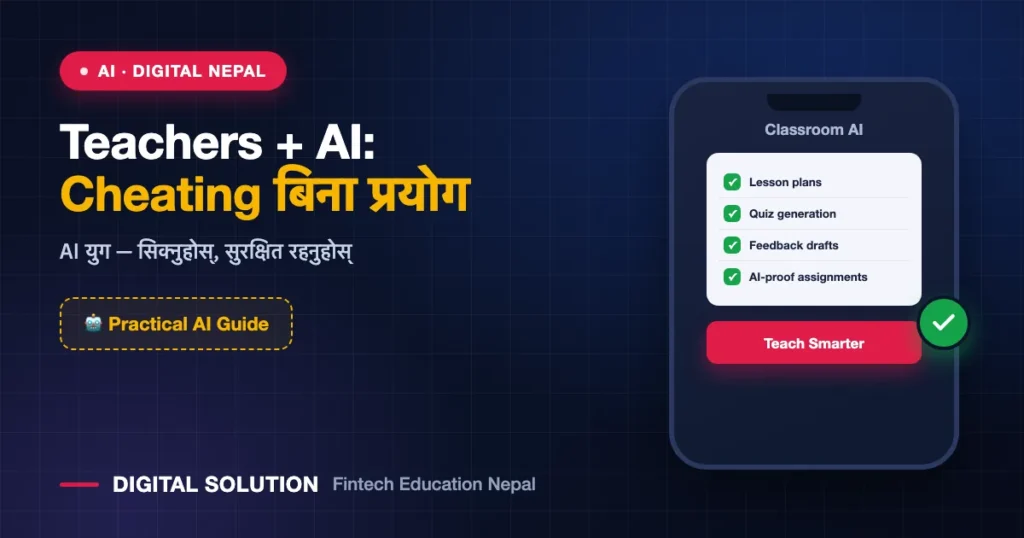 How Teachers Can Use AI Without Encouraging Cheating — Digital Solution guide