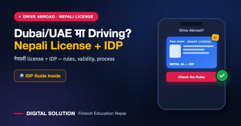 Driving in Dubai/UAE with a Nepali License: IDP Guide — Digital Solution guide