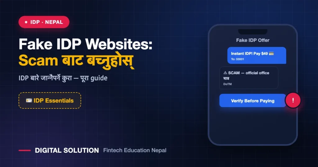 Fake IDP Websites: How Nepalis Get Scammed (and How to Avoid It) — Digital Solution guide