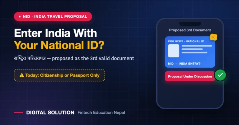 Can Nepalis Enter India With a National ID? The Proposal, Explained (+ What Works Today)