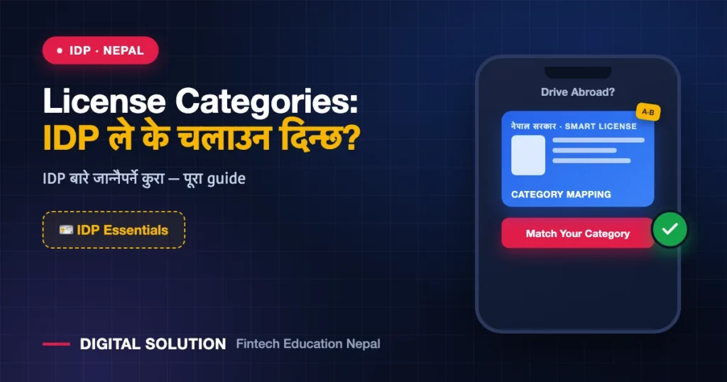 Nepali Driving License Categories: What Your IDP Lets You Drive Abroad — Digital Solution guide