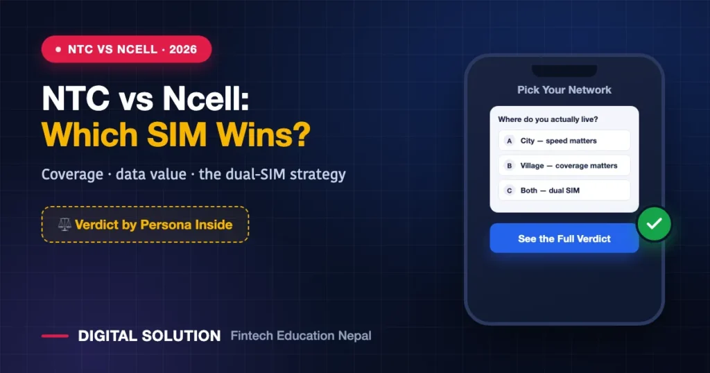 NTC vs Ncell comparison 2026 Nepal coverage data prices and which SIM to choose