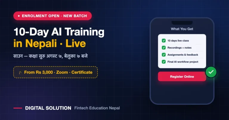 AI Training in Nepal: New 10-Day Live Batch Starts August 7 (Registration Open)