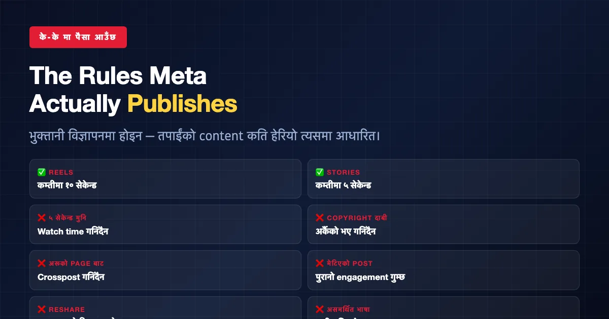 Facebook Content Monetization rules: what qualifies and what does not