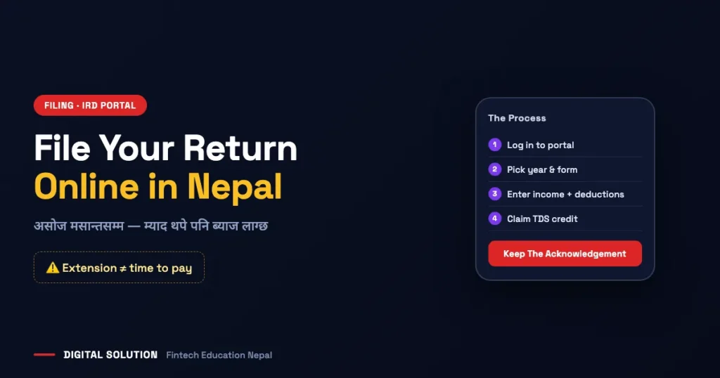 Nepal tax guide FY 2083/84: file income tax return online nepal