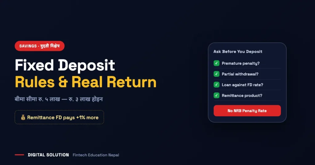 Fixed deposit rules tax and deposit insurance in Nepal explained