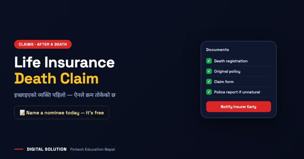 Insurance guide Nepal: life insurance death claim nepal