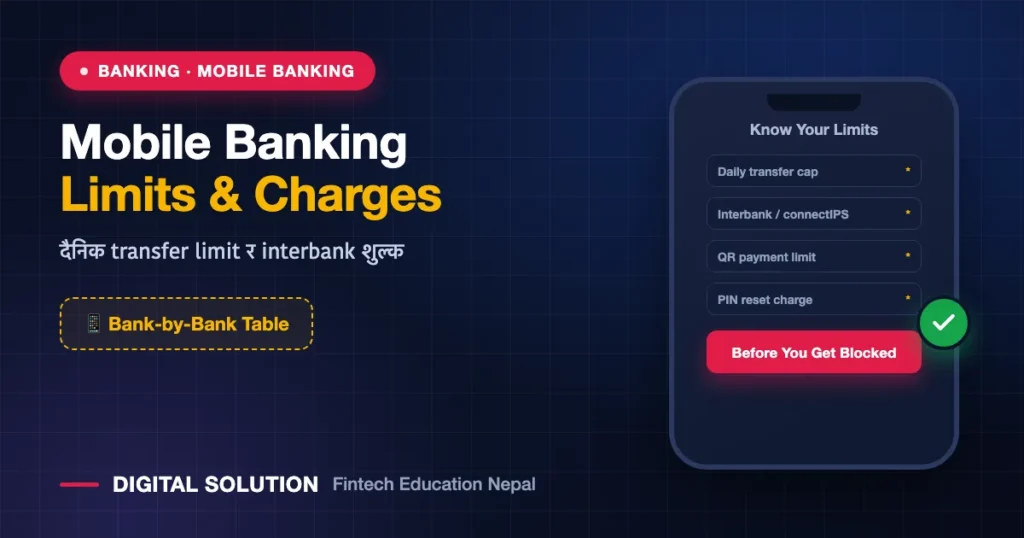 Mobile banking transaction limits and charges of Nepal banks NRB rules
