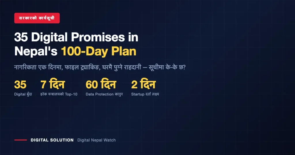 Nepal government 100-day plan: 35 digital transformation commitments explained