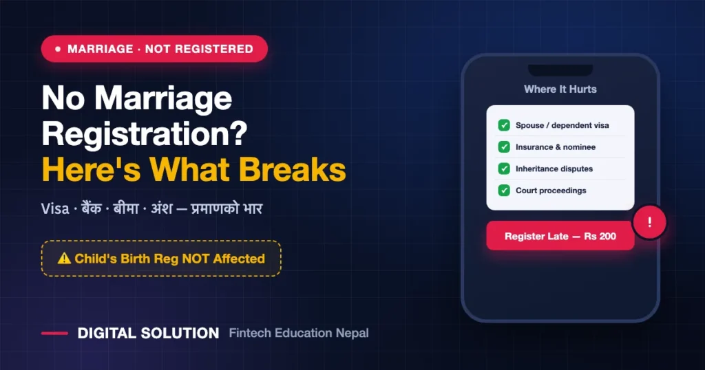 Problems caused by unregistered marriage in Nepal