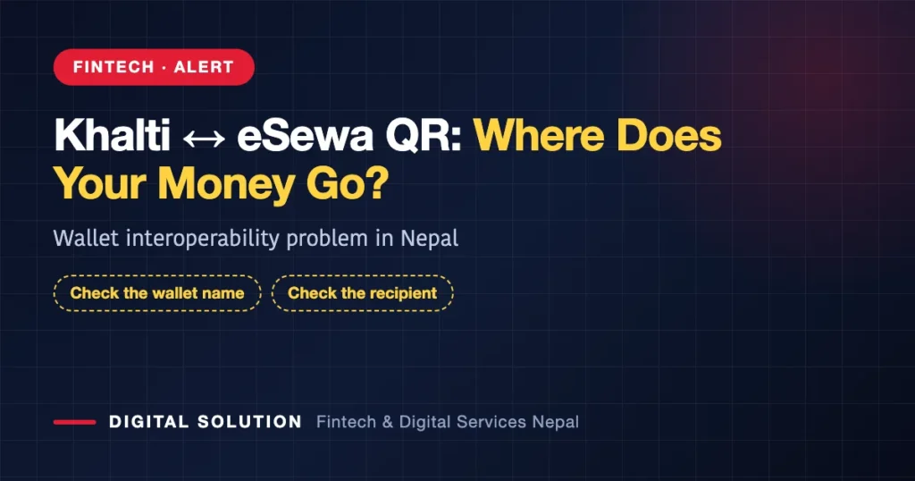 Khalti and eSewa QR scan wallet interoperability problem in Nepal